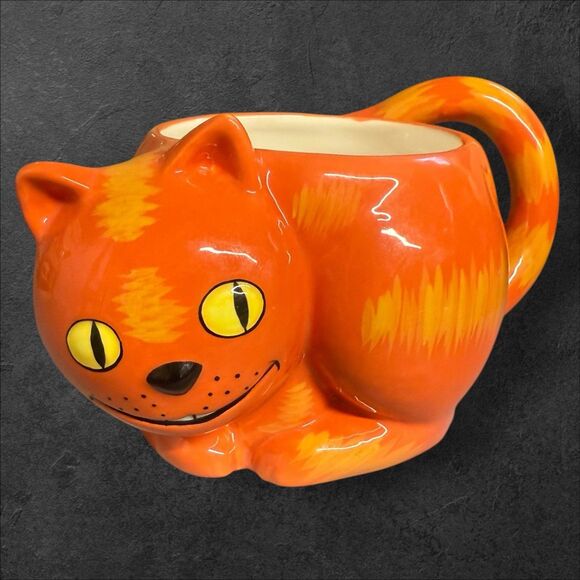 Vintage Coffee-Mate Orange Cat Mug 1990s Nestlé Carnation Advertising Ceramic - Picture 1 of 9